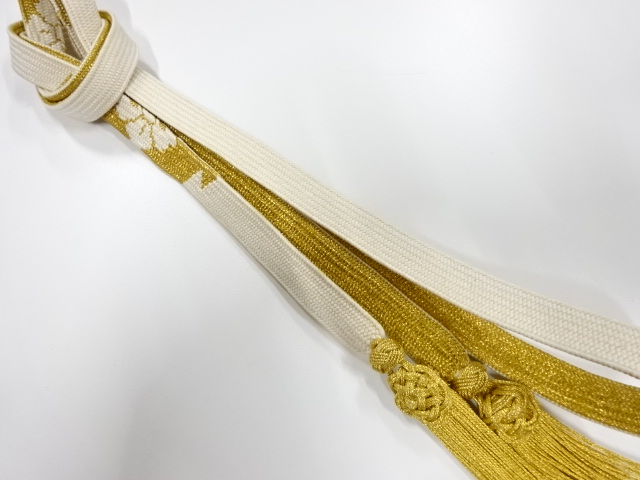 正絹　撚り房　手組帯締め